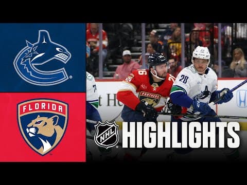 NHL Highlights | Canucks vs. Panthers | November 17, 2025