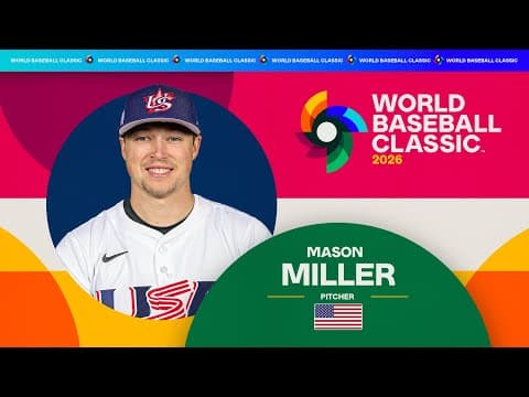 FEAR THE REAPER! Mason Miller announces he is coming to the 2026 World Baseball Classic! 🇺🇸