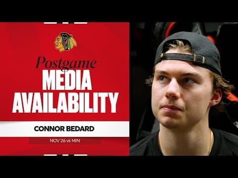 "He's been a stud for us." | Connor Bedard Postgame 11.26.25