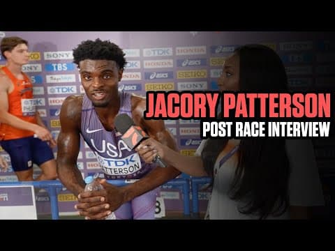 Jacory Patterson 400m Prelim Post Race Interview | World Athletics Championships Tokyo 2025