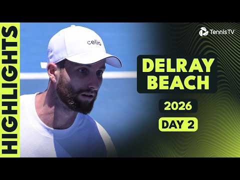 Paul vs Moutet Thriller; Cilic, Nakashima, Korda Feature | Delray Beach 2026 Day 2 Highlights