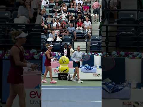 Laura Siegemund & Vera Zvonareva roar into the Dubai doubles final ๐ฃ๏ธ #wta #tennis #ddftennis