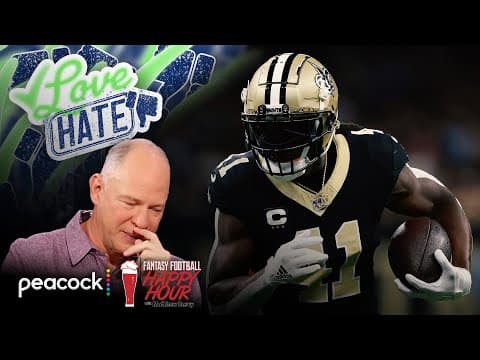 Saints' Kamara fantasy performances continue to decline | Fantasy Football Happy Hour | NFL on NBC