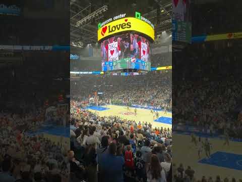 Loud City shows love to Topić as he checks in for his NBA debut 👏 💙