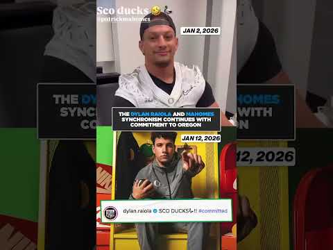 The Dylan Raiola and Patrick Mahomes synchronism continues... 👀 #oregon #ducks #football #nebraska
