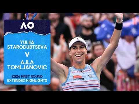 Yuliia Starodubtseva v Ajla Tomljanovic Extended Highlights | Australian Open 2026 First Round