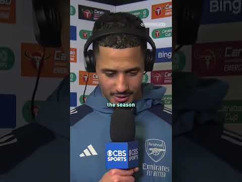 William Saliba wants it all 😤🏆