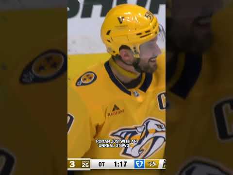 ROMAN JOSI TAKES DOWN THE OILERS IN OVERTIME