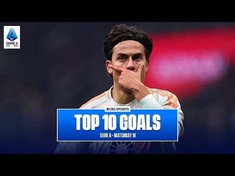 Serie A Top 10 Goals of Matchday 18 - 2024/25 | Paulo Dybala, Nico Paz | CBS Sports Golazo