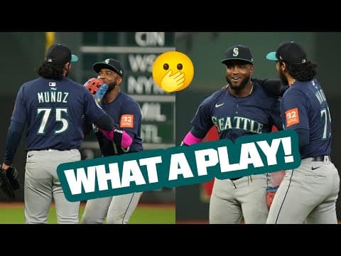 MUST SEE: The ending of this Mariners vs. Astros game is WILD ๐ (Robles lays out like Superman ๐ณ)