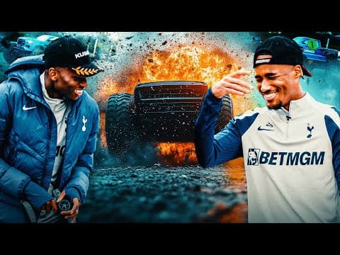Footballers vs the Worldβs Hardest Racetrack ποΈ