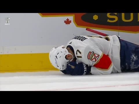 Evan Rodrigues Embellishment Penalty, Heads To Locker Room After Hit By Scott Laughton