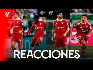 Las reacciones de los protagonistas tras el empate entre del Sevilla FC en #ElGranDerbi