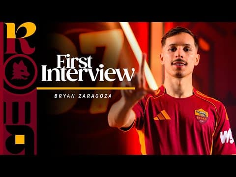 ✍️ BENVENUTO BRYAN! | La prima intervista di Zaragoza in giallorosso 🎙️