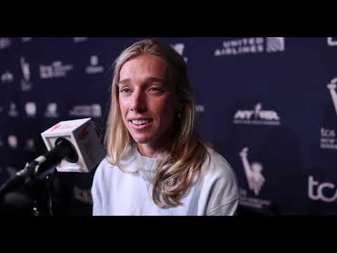 Emily Sisson - NYC Marathon Press Conference