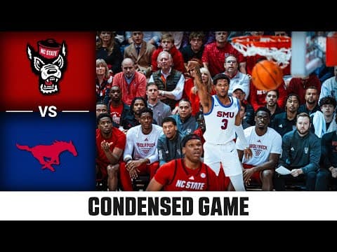 NC State vs. SMU Condensed Game | 2025-26 ACC Men's Basketball