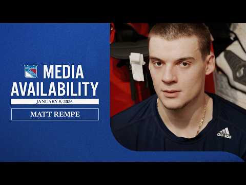 NYR vs UTA: Matt Rempe Pregame Media Availability | Jan. 5, 2026