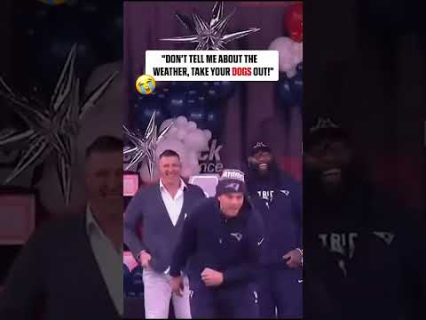 Mack Hollins telling Patriots fans to embrace going barefoot π (via @patriots/TT)