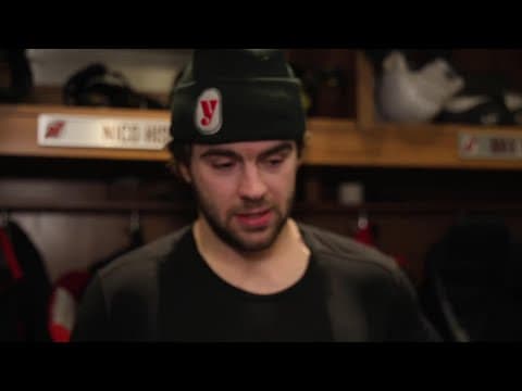 "A risky one" Hischier comments on his OT winner and more after Devils top Preds