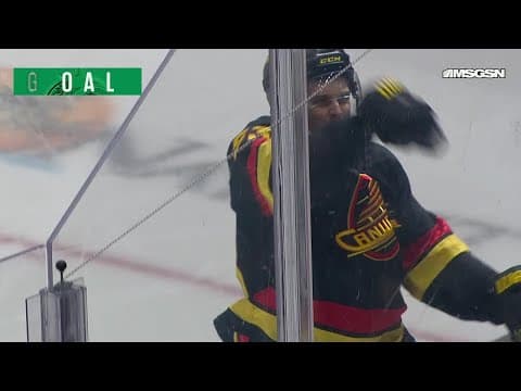 Teddy Blueger scores a shorthanded goal against the New Jersey Devils