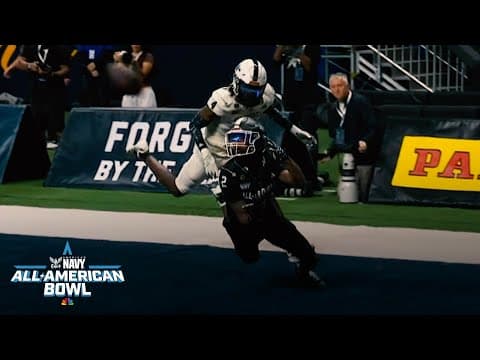 Briggs Cherry, Nick Lennear connect for impressive TD | Navy All-American Bowl 2026 | NBC Sports