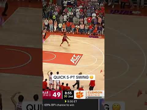 Jestin Porter got Littlejohn ROCKIN π₯ #clemsontigers #collegebasketball #accbasketball #basketball