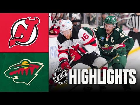 Devils vs. Wild | NHL Highlights | January 12, 2026