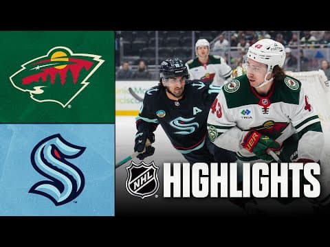 Wild vs. Kraken | NHL Highlights | January 08, 2026