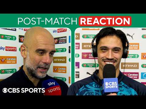 Guardiola & Reijnders on Manchester City ADVANCING to Carabao Cup FINAL