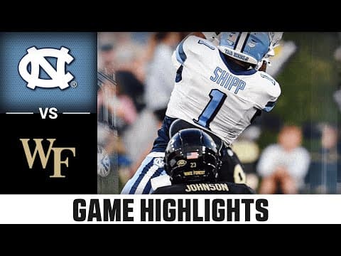 North Carolina vs. Wake Forest Game Highlights | 2025 ACC Football