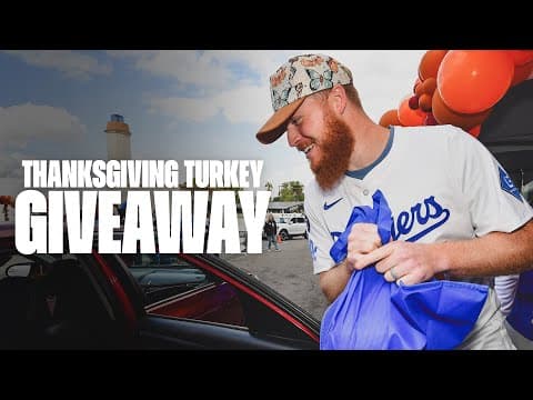 Los Angeles Dodgers Thanksgiving Turkey Giveaway 2025