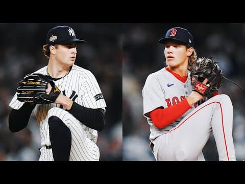 FULL 1st INNING: Yankees and Red Sox both start rookies with less than 15 career starts in Game 3!
