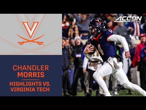 Virginia QB Chandler Morris Highlights vs. Virginia Tech