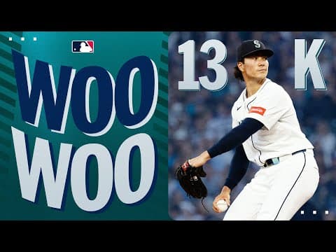 Bryan Woo struck out a CAREER HIGH 13 BATTERS as the Mariners won their 8th STRAIGHT GAME! π³
