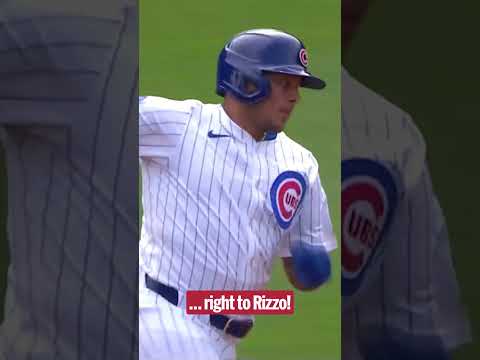 Anthony Rizzo was THIS close to catching Moisés Ballesteros' first career home run! 😳