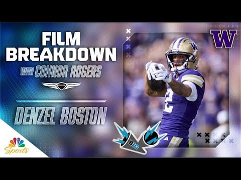Denzel Boston dominates with physical prowess and football IQ | Big Ten Film Breakdown | NBC Sports