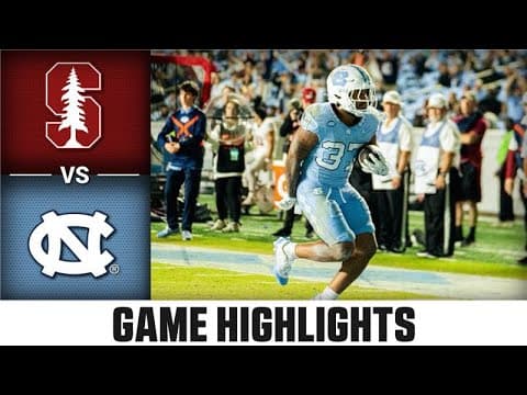 Stanford vs. North Carolina Game Highlights | 2025 ACC Football