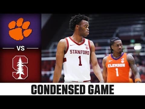 Clemson vs. Stanford Condensed Game | 2025-26 ACC Men's Basketball