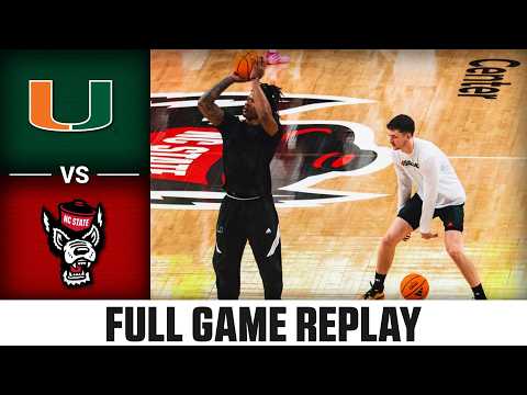 Miami vs. NC State Full Game Replay | 2025-26 ACC Men's Basketball