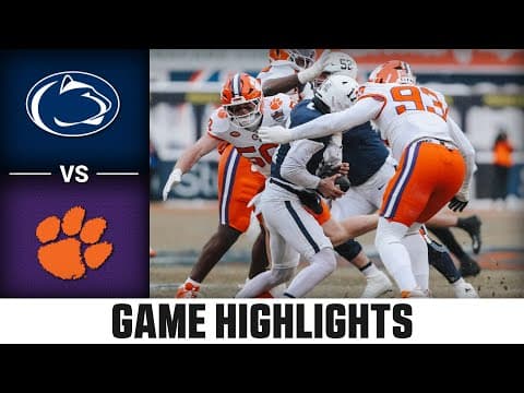 Penn State vs. Clemson Game Highlights | 2025 Football