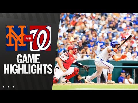 Mets vs. Nationals Game Highlights (8/21/25) | MLB Highlights