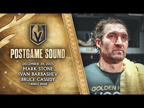 π₯ POSTGAME SOUND: Stone, Barbashev & Cassidy