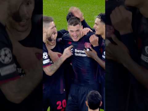 Pure striker instinct from Patrik.๐ฎโ๐จ #bayer04 #football #championsleague