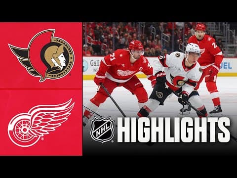 Senators vs. Red Wings | NHL Highlights | January 18, 2026