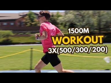 Track workout at 7,000ft with 1500m Olympian