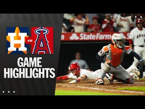 Astros vs. Angels Game Highlights (9/27/25) | MLB Highlights