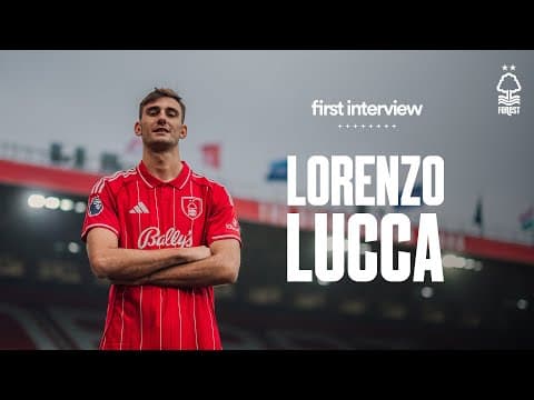 "It is an honour!" ✨ | Lorenzo Lucca's First Interview 🎬
