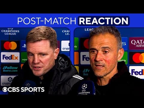 "We NEED to improve." Enrique | PSG vs. Newcastle post-match | CBS Sports Golazo