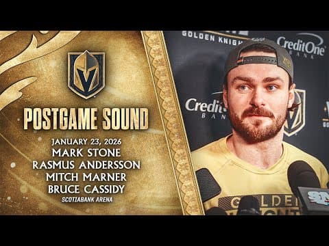 π₯ POSTGAME SOUND: Stone, Andersson, Marner & Cassidy