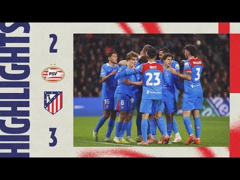 PSV 2-3 Atlético de Madrid | ⚽ Julián Alvarez, Hancko & Sørloth | HIGHLIGHTS, Champions League - MD6